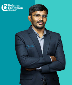Dr.Manjunath H, founder Belenus Champion Hospital